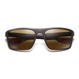 Ochelari de soare Techsuit Sunglasses Polarised TR90 (MM101), polarizati, UV400, maro;rosu