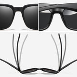 Ochelari de soare Techsuit Sunglasses Polarised TR90 (MM101), polarizati, UV400, maro;rosu