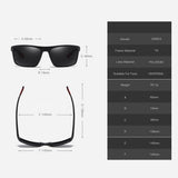 Ochelari de soare Techsuit Sunglasses Polarised TR90 (MM101), polarizati, UV400, maro;rosu