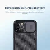 Husa Nillkin compatibila cu iPhone 15 Pro, Antisoc, policarbonat, Negru