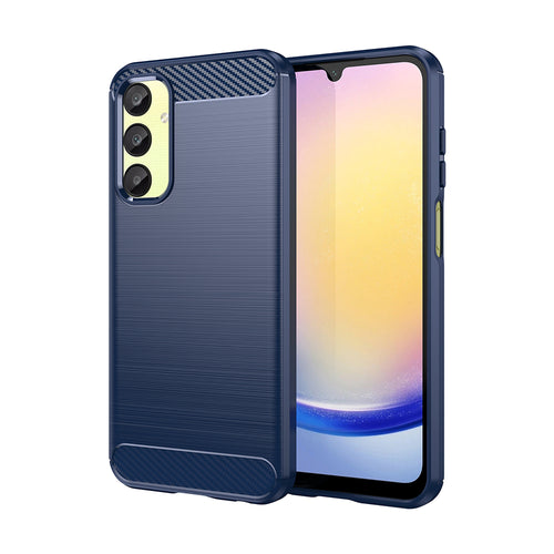 Husa pentru Samsung Galaxy A25 5G, Techsuit Carbon Silicone, albastru