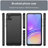 Husa pentru Samsung Galaxy A05, Techsuit Carbon Silicone, albastru