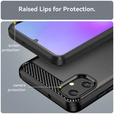 Husa pentru Samsung Galaxy A05, Techsuit Carbon Silicone, albastru