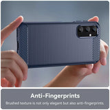 Husa pentru Samsung Galaxy A55 5G, Techsuit Carbon Silicone, albastru