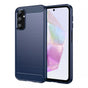 Husa pentru Samsung Galaxy A35 5G, Techsuit Carbon Silicone, albastru