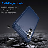 Husa pentru Samsung Galaxy S24, Techsuit Carbon Silicone, albastru