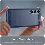 Husa pentru Samsung Galaxy S24 Plus, Techsuit Carbon Silicone, albastru