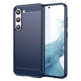 Husa pentru Samsung Galaxy S23, Techsuit Carbon Silicone, albastru