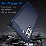 Husa pentru Samsung Galaxy S23 Plus, Techsuit Carbon Silicone, albastru