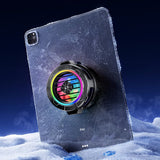 Cooler telefon Techsuit Phone Cooler (P66), Magnetic, cu Lumini RGB, Detasabil Clip, pentru iOS si Android, negru