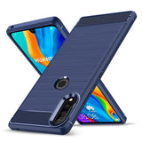 Husa pentru Huawei P30 Lite, Techsuit Carbon Silicone, albastru