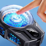 Cooler telefon Techsuit Phone Cooler (SL16), cu Gear Button, Temperature Display, Silicon Clamping Arm, Two Speeds, Universal, negru
