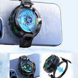 Cooler telefon Techsuit Phone Cooler (SL17), Magnetic, Temperature Display, Lights, Fast Cooling, Hydraulic Reducere zgomot, negru