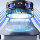 Cooler telefon Techsuit Phone Cooler (SL18), Magnetic, Temperature Display, RGB Lights, Fast Cooling, Universal, negru