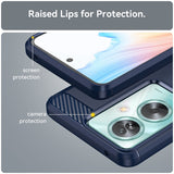 Husa pentru OPPO A79 5G, Techsuit Carbon Silicone, albastru