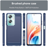 Husa pentru OPPO A79 5G, Techsuit Carbon Silicone, albastru