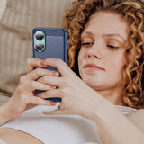 Husa pentru OPPO A78 4G, Techsuit Carbon Silicone, albastru