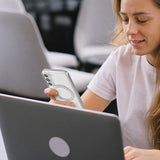 Husa pentru Samsung Galaxy S22 5G, Techsuit Lux Crystal MagSafe, argintiu