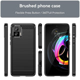 Husa pentru Motorola Edge 30 Neo, Techsuit Carbon Silicone, albastru
