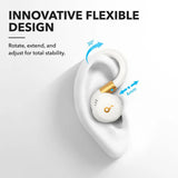Casti wireless Anker SoundCore X20 (A3968G21), pentru Sport, Bluetooth, Rezistent la apa, alb