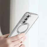 Husa pentru Samsung Galaxy S21 Plus 5G, Techsuit Lux Crystal MagSafe, argintiu