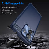 Husa pentru Motorola Edge 40 Neo, Techsuit Carbon Silicone, albastru