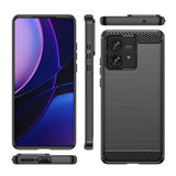 Husa pentru Motorola Edge 40 Neo, Techsuit Carbon Silicone, albastru
