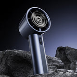 Techsuit Handheld Mini Fan (CT-111), portabil, reglabil, reincarcabil, afisaj digital, 10W, Roz