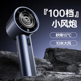 Techsuit Handheld Mini Fan (CT-111), portabil, reglabil, reincarcabil, afisaj digital, 10W, Roz