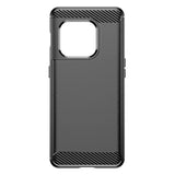Husa pentru OnePlus 10 Pro, Techsuit Carbon Silicone, negru