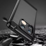 Husa pentru OnePlus 10 Pro, Techsuit Carbon Silicone, negru