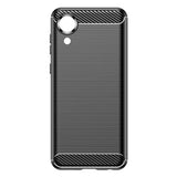 Husa pentru Samsung Galaxy A03 Core, Techsuit Carbon Silicone, negru