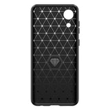 Husa pentru Samsung Galaxy A03 Core, Techsuit Carbon Silicone, negru