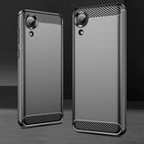 Husa pentru Samsung Galaxy A03 Core, Techsuit Carbon Silicone, negru