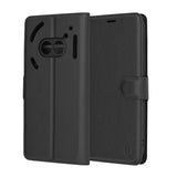 Husa pentru Nothing Phone (2a), Techsuit Leather Folio, maro