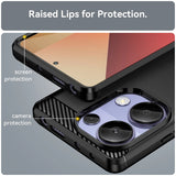 Husa pentru Xiaomi Redmi Note 13 Pro 4G, Techsuit Carbon Silicone, albastru