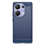 Husa pentru Xiaomi Redmi Note 13 Pro 4G, Techsuit Carbon Silicone, albastru