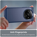 Husa pentru Xiaomi Redmi A3, Techsuit Carbon Silicone, albastru
