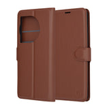 Husa pentru OnePlus 12R, Techsuit Leather Folio, maro