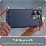 Husa pentru Xiaomi Redmi Note 13 4G, Techsuit Carbon Silicone, albastru