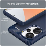 Husa pentru Xiaomi Redmi Note 13 Pro+ 5G, Techsuit Carbon Silicone, albastru