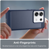 Husa pentru Xiaomi 13T, Techsuit Carbon Silicone, albastru