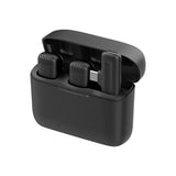 Microfon Techsuit (2 pack) Lavalier Wireless (LW4), Receiver, Type-C, Reducere zgomot, Omnidirectional, Plug si Play, negru