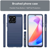 Husa pentru Honor X6a, Techsuit Carbon Silicone, albastru