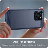 Husa pentru Honor X6a, Techsuit Carbon Silicone, albastru