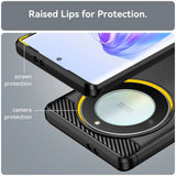 Husa pentru Honor Magic5 Lite, Techsuit Carbon Silicone, albastru
