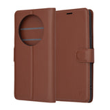 Husa pentru Realme 12 Pro, Techsuit Leather Folio, maro