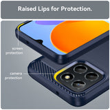 Husa pentru Honor X6, Techsuit Carbon Silicone, albastru