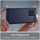 Husa pentru Honor X6, Techsuit Carbon Silicone, albastru