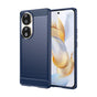Husa pentru Honor 80, Techsuit Carbon Silicone, albastru
